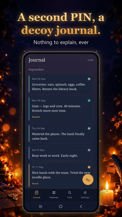 A second PIN, a decoy journal — nothing to explain, ever